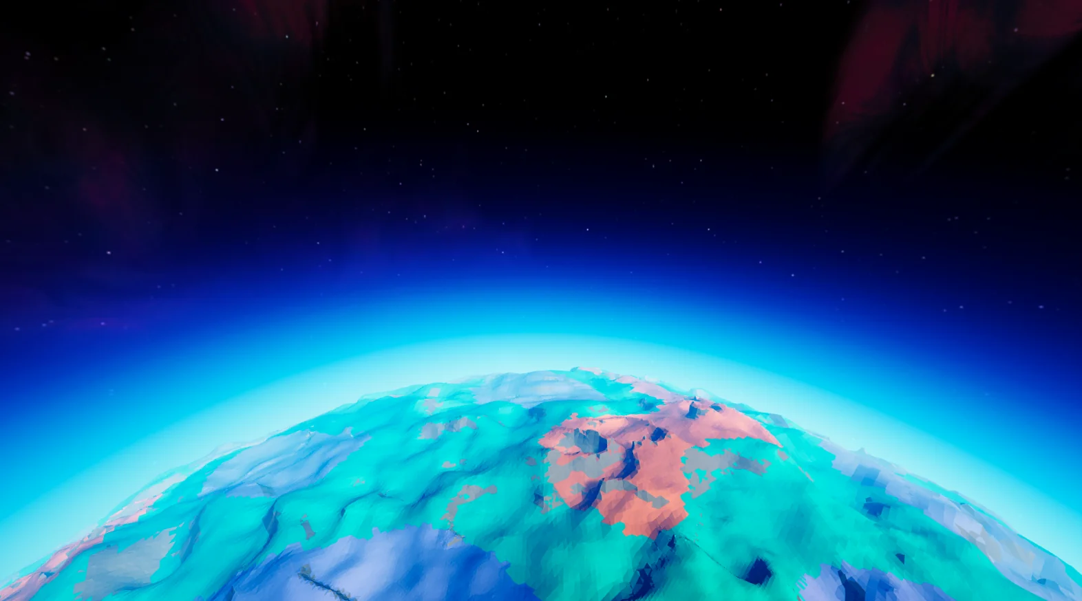 Untethered planet surface